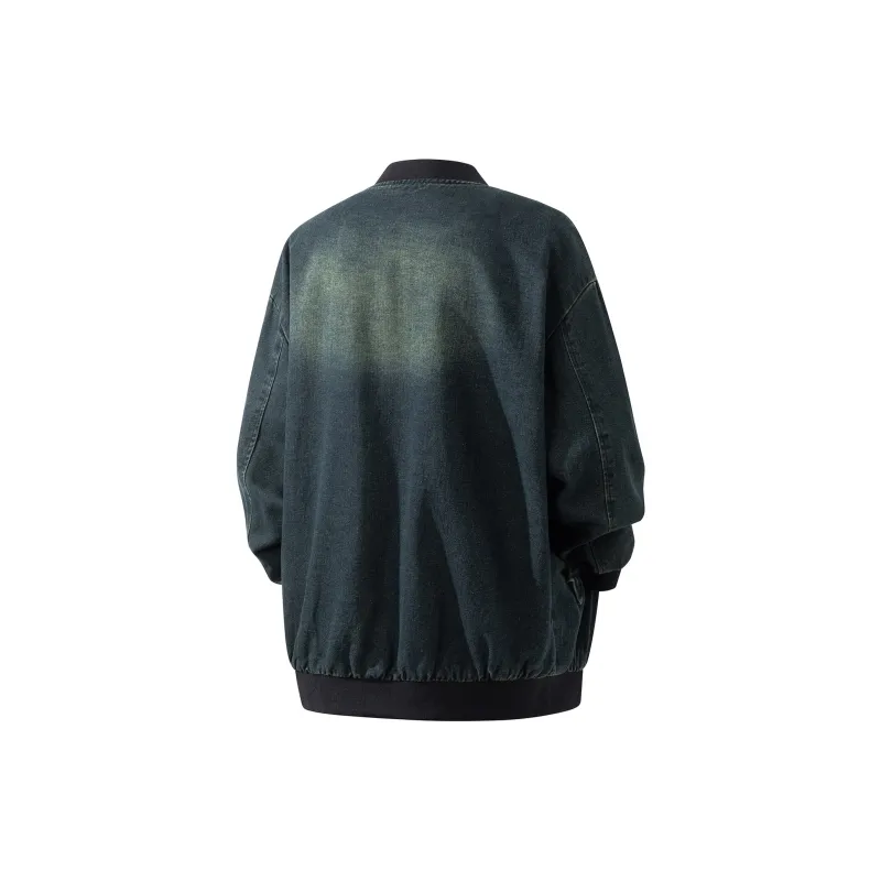 FORCEPULR Denim Jacket Unisex Black Purple-1