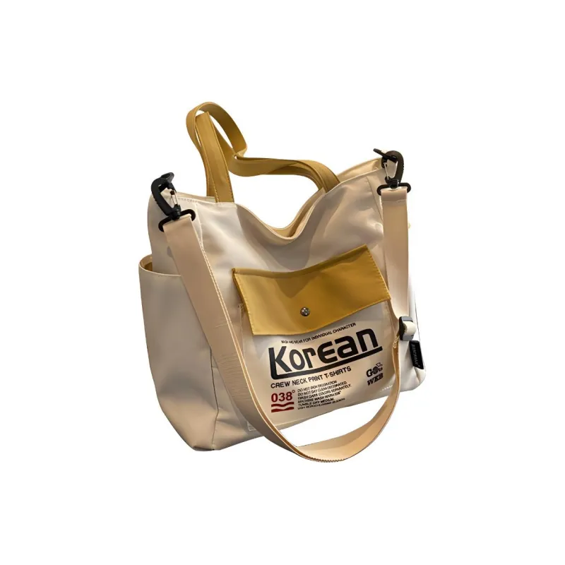 ADOONGA Canvas Shoulder Bag Regular Unisex Multicolor-11