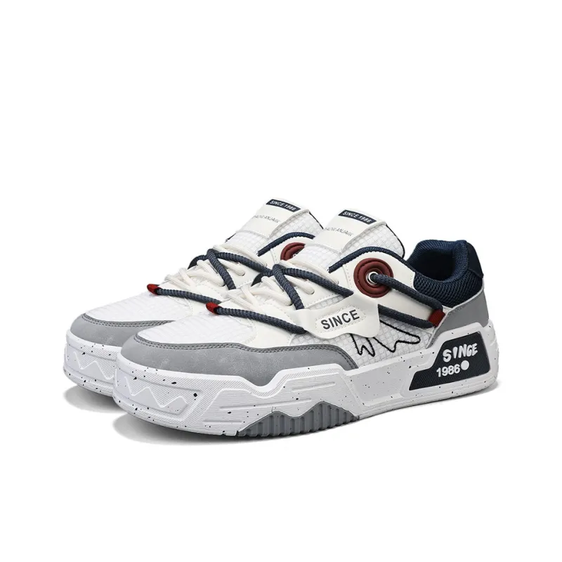 JANECO Anti Slip Wear Resistant Low Top Skateboard Shoes Men's-17