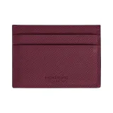 MONTBLANC Calfskin Card Holder Unisex Burgundy