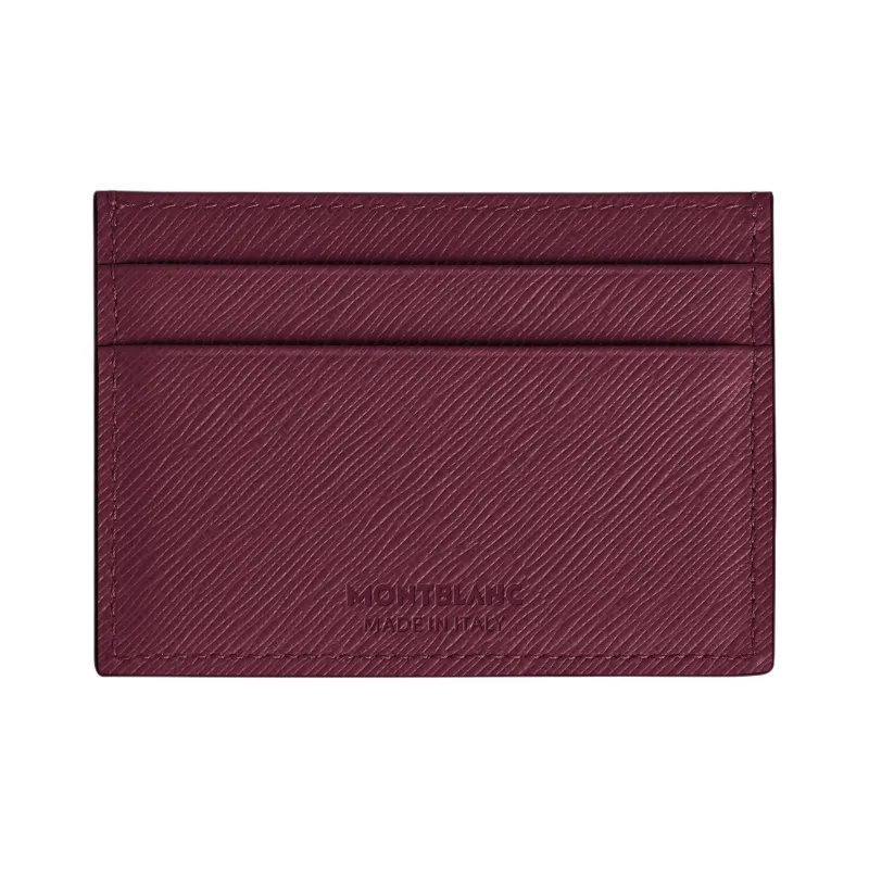 MONTBLANC Calfskin Card Holder Unisex Burgundy-2