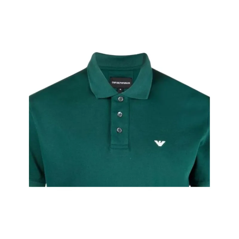 EMPORIO ARMANI SS22 Polo Shirt Men's Green-1