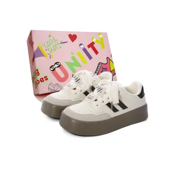 UNIITY Anti Slip Wear Resistant Lightweight Breathable Height Increasing Low Top Skateboard Shoes Women's