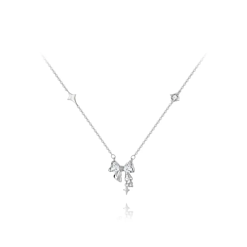 KUMET Zircon Necklaces Women's Same For Couples-5