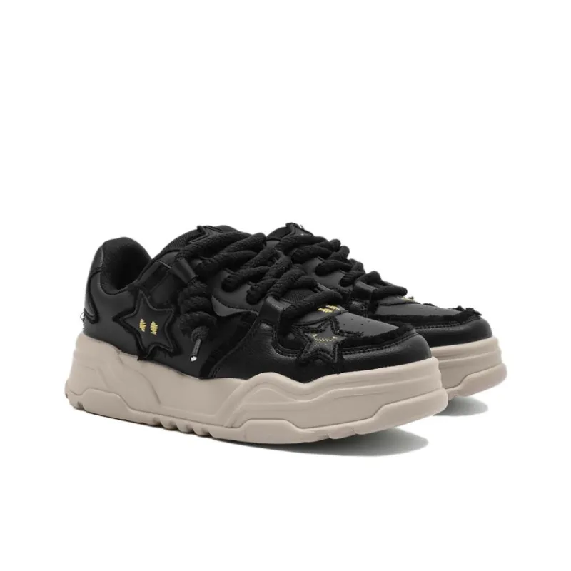 SENGUIBUCK Water Resistant Lightweight Low Top Skateboard Shoes Unisex Black-3