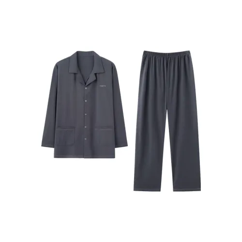 Huggy Kissy Pajama Set Men's Pencil Gray