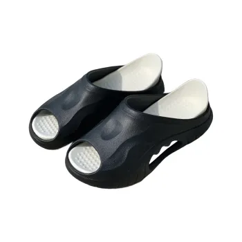 SHIGUDE Slippers Men's, Black White
