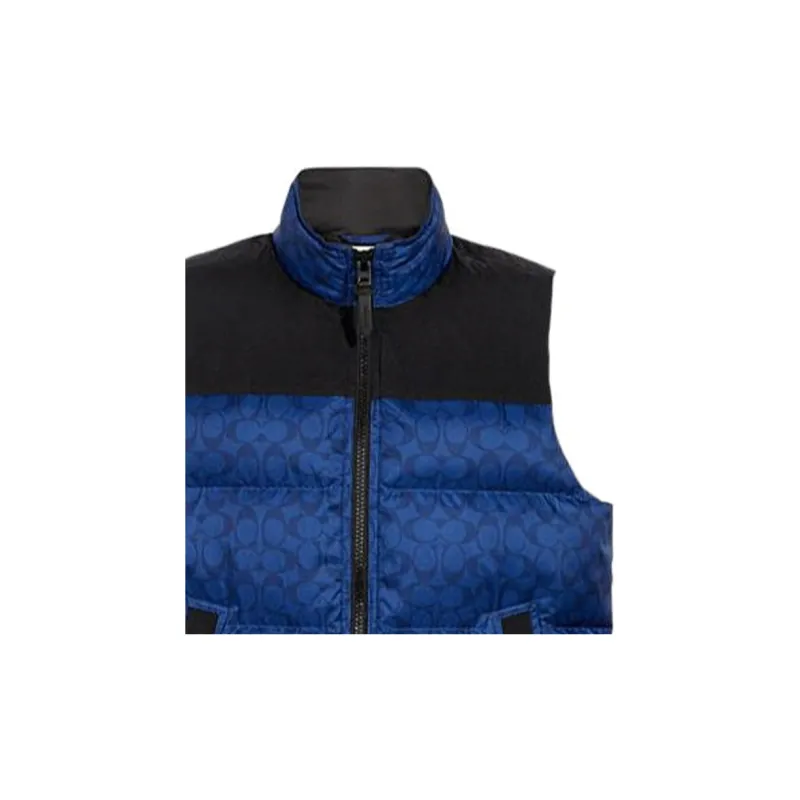 COACH SS22 Down Jacket Men's Blue-1