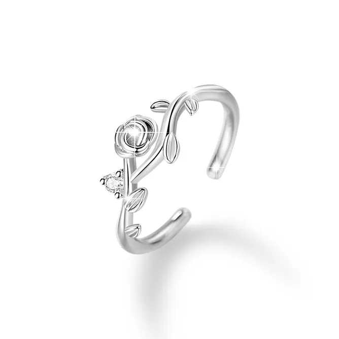 PHOENIXSILY 925 Sterling Silver Rings Unisex-6