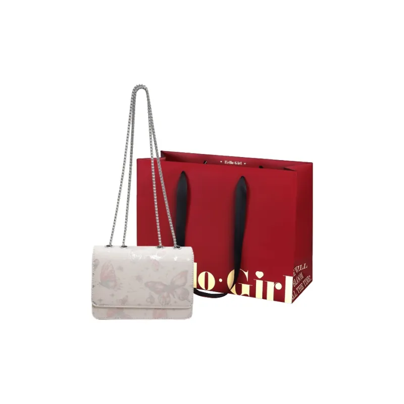 GOX PU Shoulder Bag Regular Women's Silver/Black/Pink-12