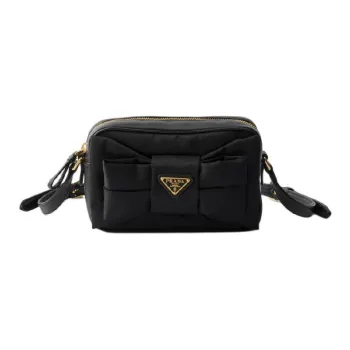PRADA Nylon Crossbody Shoulder Bag Mini Women's Black
