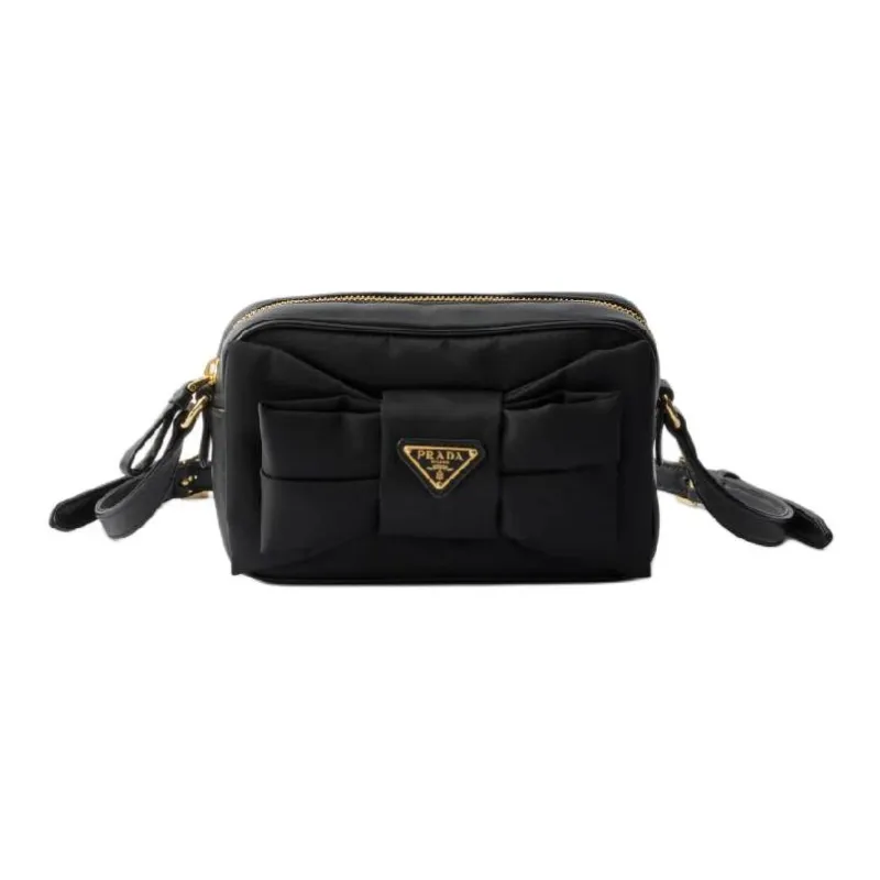 PRADA Nylon Crossbody Shoulder Bag Mini Women's Black-0