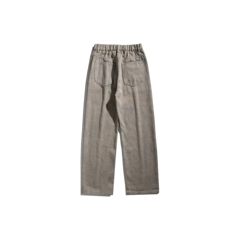 MIIOW Trend Party Series Jeans Unisex Khaki Gray-5