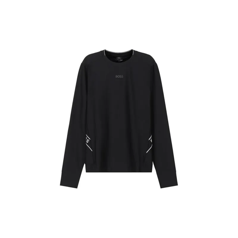HUGO BOSS Long Sleeved T Shirt Men's Black-0