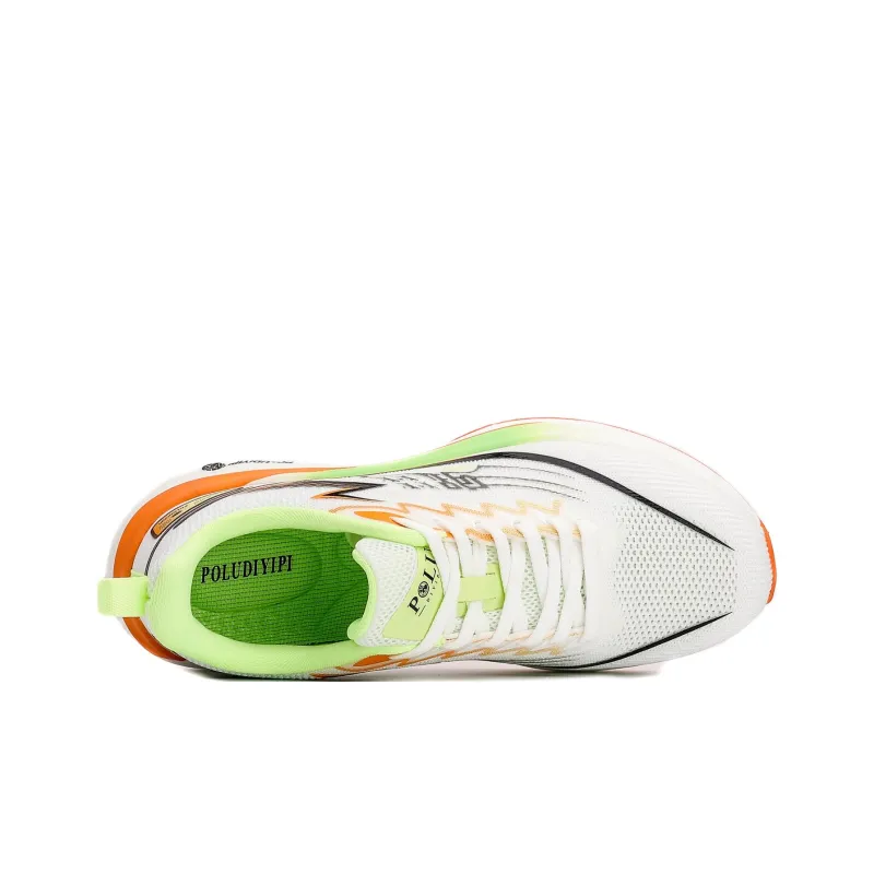 POLUDIYIPI Blaze GT7.0 SPEED Rebound Lightweight Breathable Sprint Long Distance Running Shoes Unisex Lime White-3