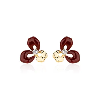QLADY S925 Silver Stud Earrings Women's