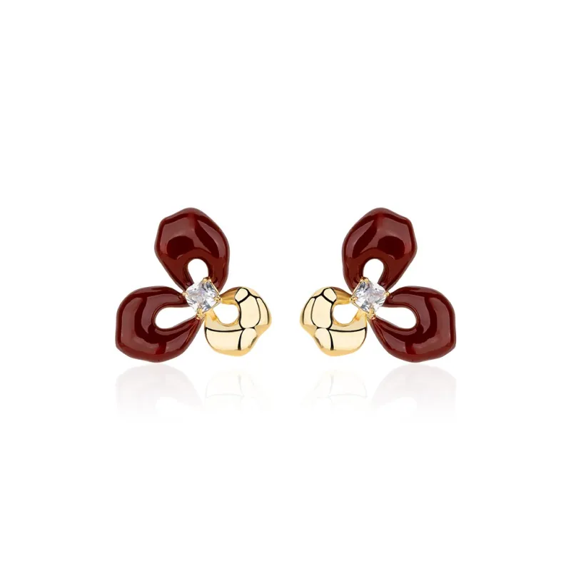 QLADY S925 Silver Stud Earrings Women's-0