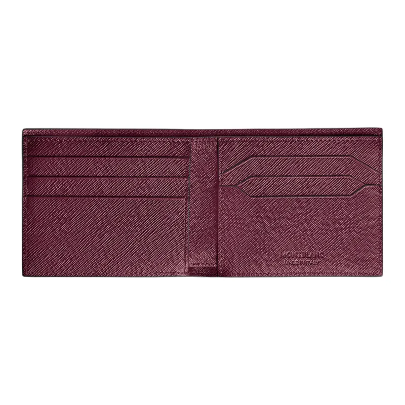MONTBLANC Calfskin Wallet Women's Burgundy-4