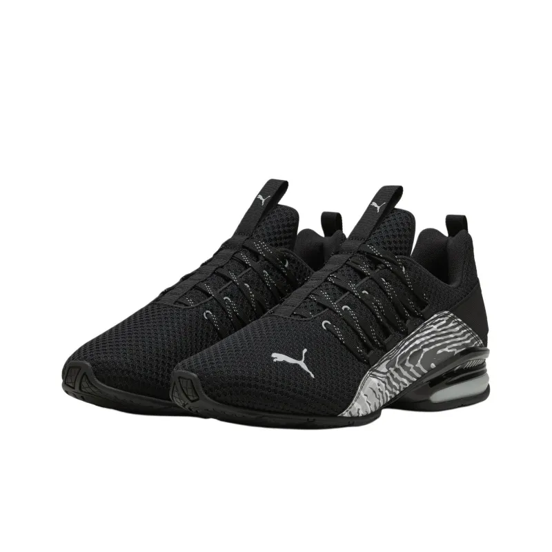 PUMA Axelion Anti Slip Wear Resistant Low Top Running Shoes Men's Black-1