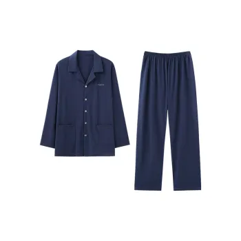 Huggy Kissy Pajama Set Men's Navy Blue