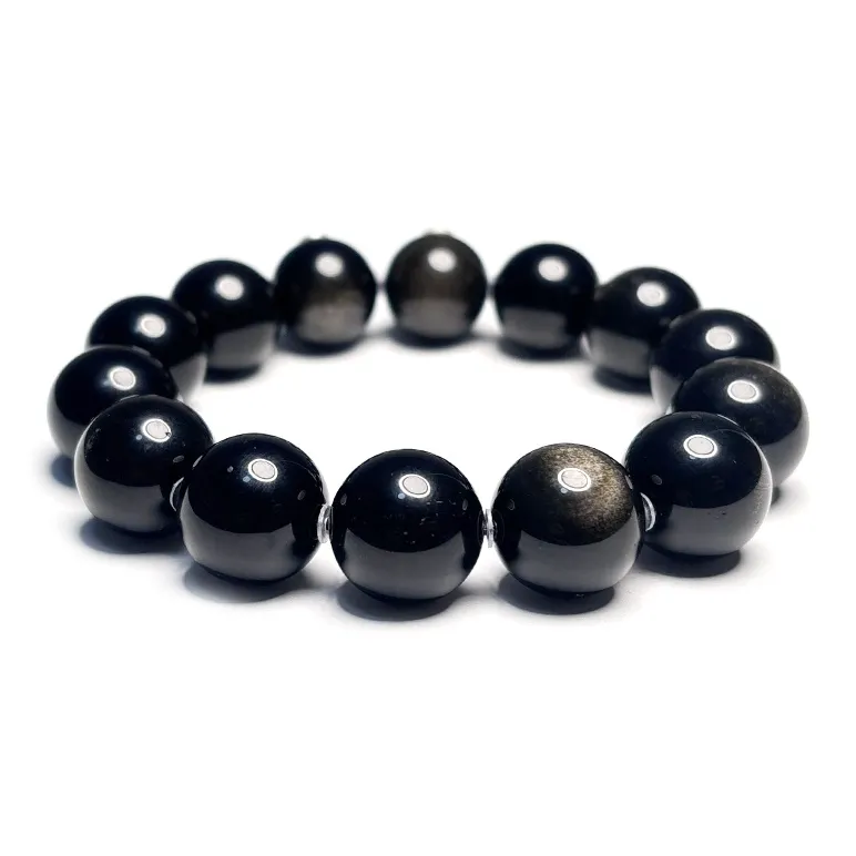 MOUNTAINS AND MANS Obsidian Bracelets Men's-8