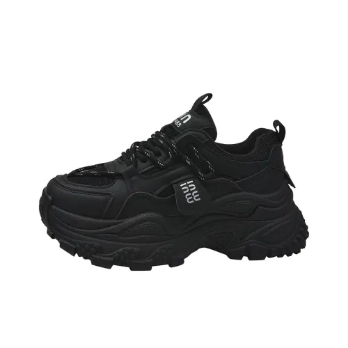 LXVB Cushioning Wear-Resistant Low-Top Chunky Sneakers Women's