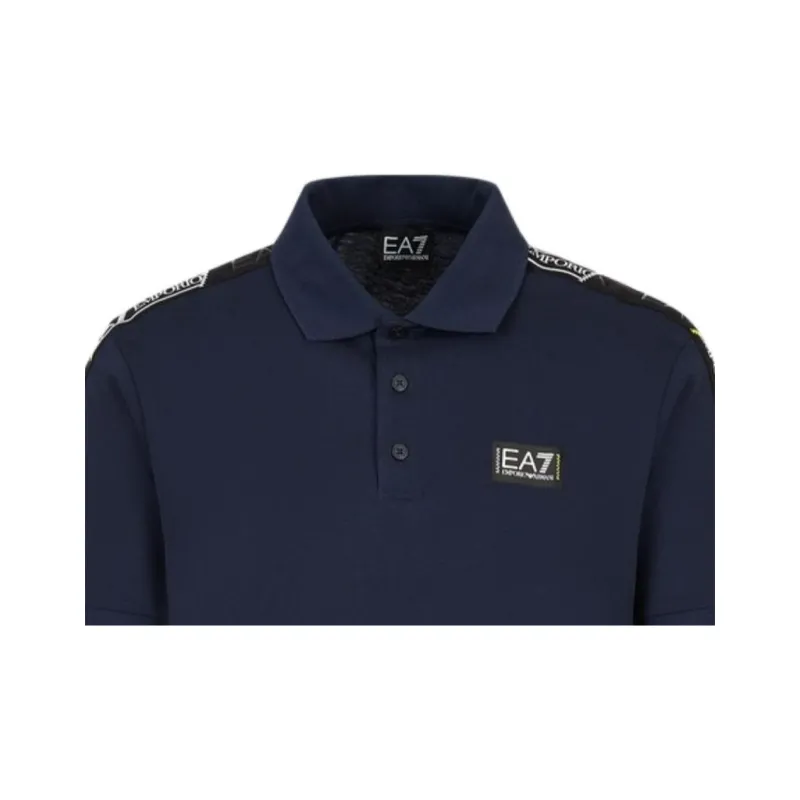 EMPORIO ARMANI EA7 Polo Shirts Men Marine Blue-2