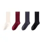 ① Fall Winter Thermal Wool Socks Combination (Milk White+Ancora Red+Dark Gray+Black)