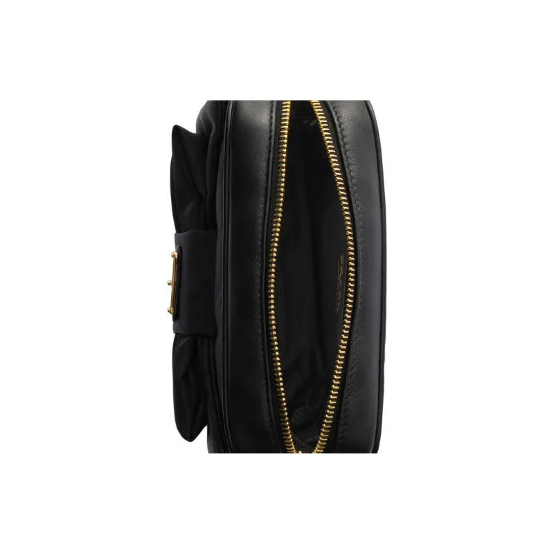 PRADA Nylon Crossbody Shoulder Bag Mini Women's Black-4