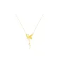 Serpent Butterfly Dancing Necklace[Gold]