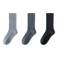 ② Fall Winter Thickened Wool Solid Color Socks Combination (Light Gray+Dark Gray+Black)