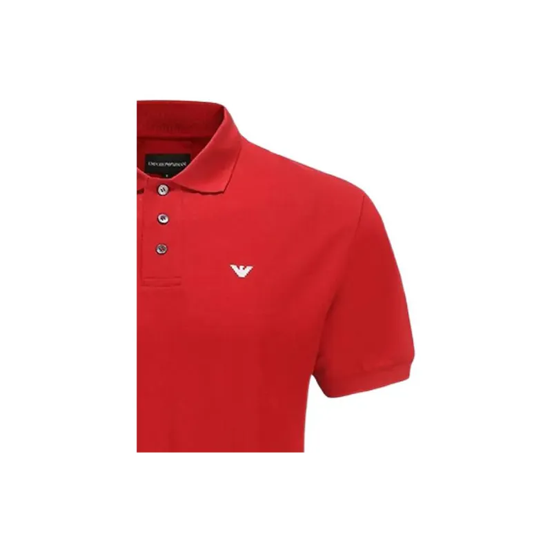 EMPORIO ARMANI Polo Shirt Men's Rose Red-3