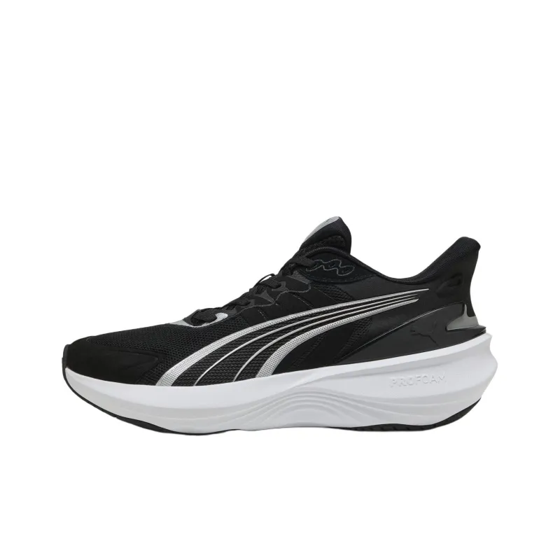 PUMA Pulse Pro Anti Slip Wear Resistant Low Top Running Shoes Unisex Black White-0