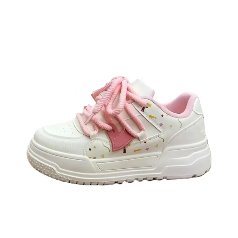 BINGO DUCK Coverage Slip Resistant Low Top Skateboard Shoes Women's-5