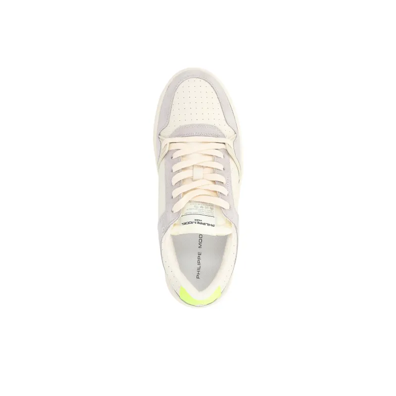 PHILIPPE MODEL La Grande Slip Resistant Low Top Skateboard Shoes Men's Beige Gray-4