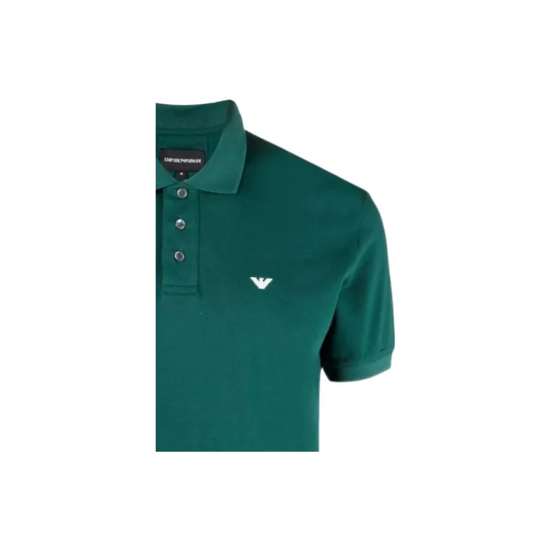 EMPORIO ARMANI SS22 Polo Shirt Men's Green-4