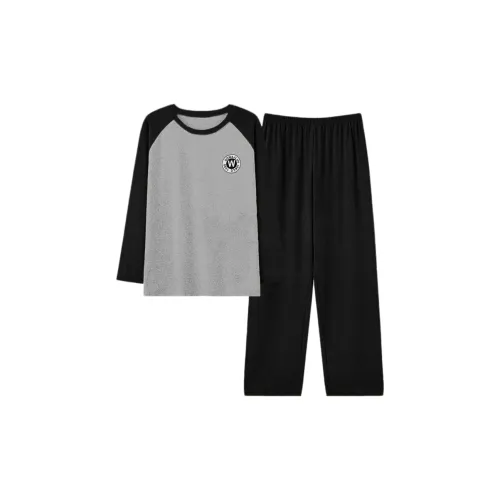 Maultiay Pajama Set Women's Black & Gray