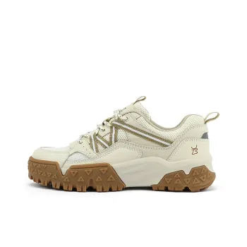 UBZ Abrasion Resistant Low Top Hiking Shoes Women's Moon White