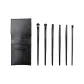Black 6 Pcs Eye Shadow Brush+Storage Bag