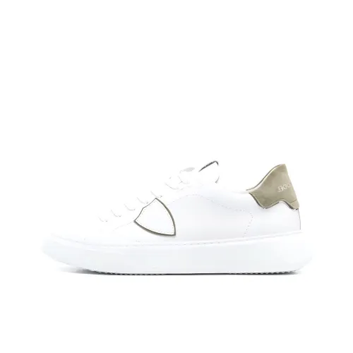 PHILIPPE MODEL Temple Slip Resistant Low Top Skateboard Shoes Men's White