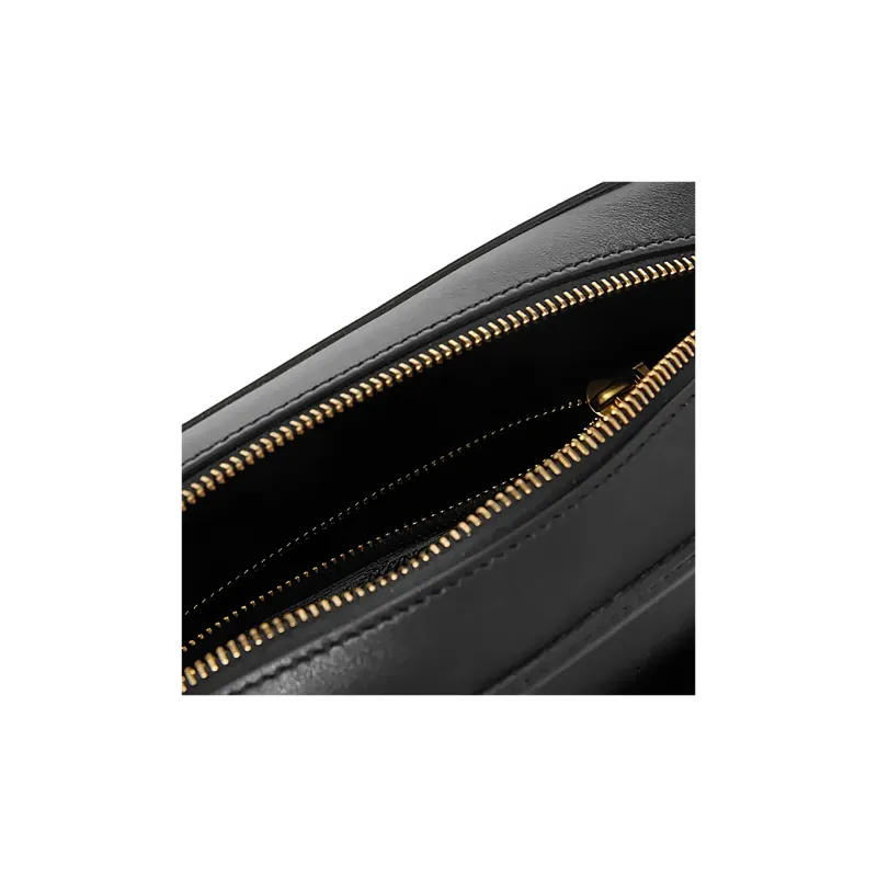 Valentino Locò Calfskin Camera Bag, Portable Crossbody Bag, Shoulder Bag Men's Black-3