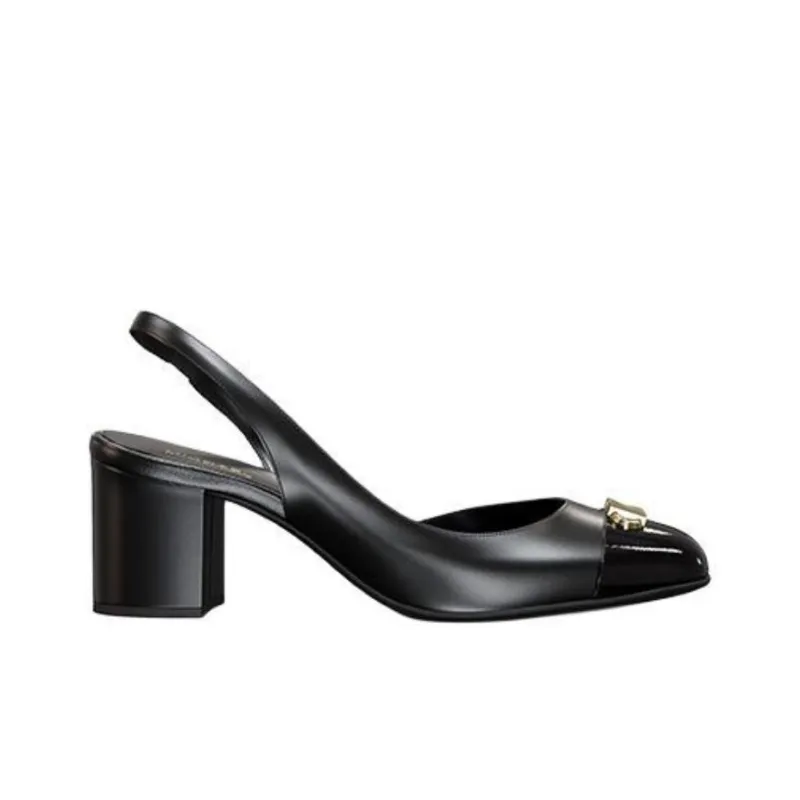 MICHAEL KORS Perla Fle Chunky Heel High Heels Women's Black-1