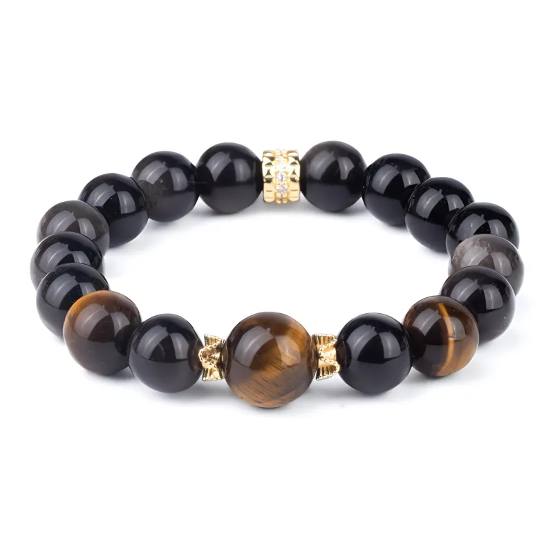QIXIANG Obsidian Bracelets Unisex-3