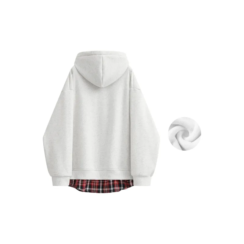 MIIOW Trend Party Series Sweatshirt Unisex Flower Gray & Red-19