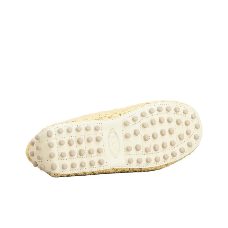 TOD'S Gommino Beanie Shoes Women's Yellow-4