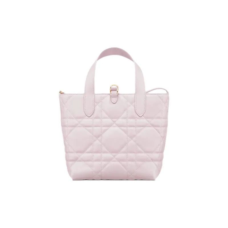 DIOR Toujours Cow Leather Basket Bag, Shoulder Bag, Crossbody Bag, Handbag Small Size Women's Light Pink-1