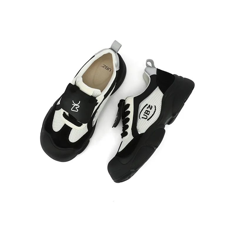 UBZ Height Increasing Low Top Chunky Sneakers Women's-7