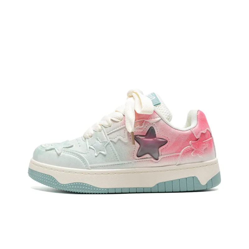 Teddy Bear Collection Coverage Slip Resistant And Abrasion Resistant Low Top Skateboard Shoes Women's-7