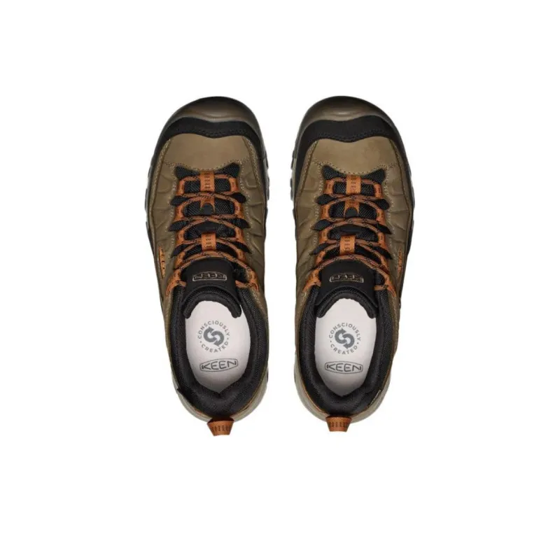 KEEN Targhee 4 Anti Slip Wear Resistant Low Top Hiking Shoes Men's Brown Black-2