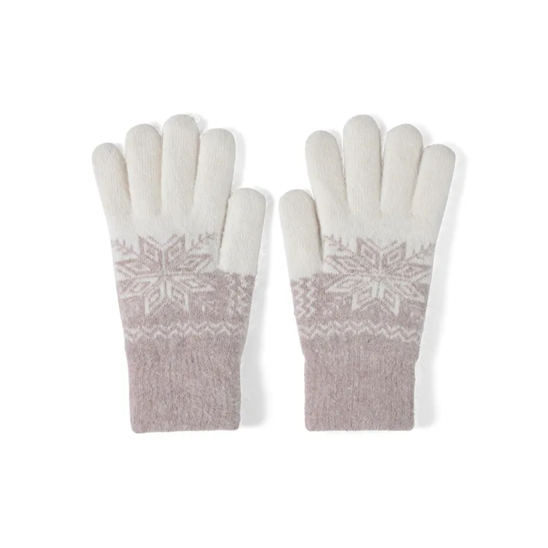 YUZHAOLIN Polyester Knit Gloves Women's-10